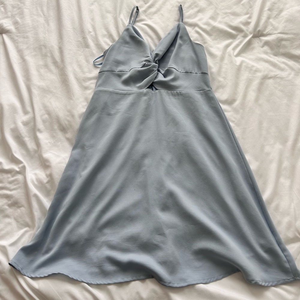She + Sky baby blue dress